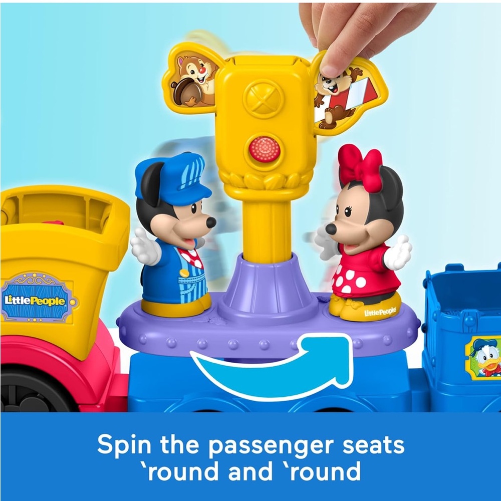 Fisher-Price Little People Train Set - Mickey and Minnie Musical Train - Picture 9 of 10